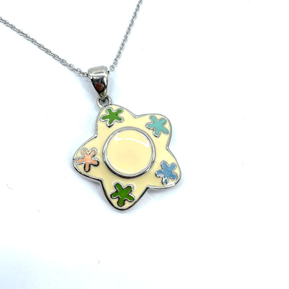 Fashion Pendant Silver Color Chain Women's Necklace - Picture 4 of 9